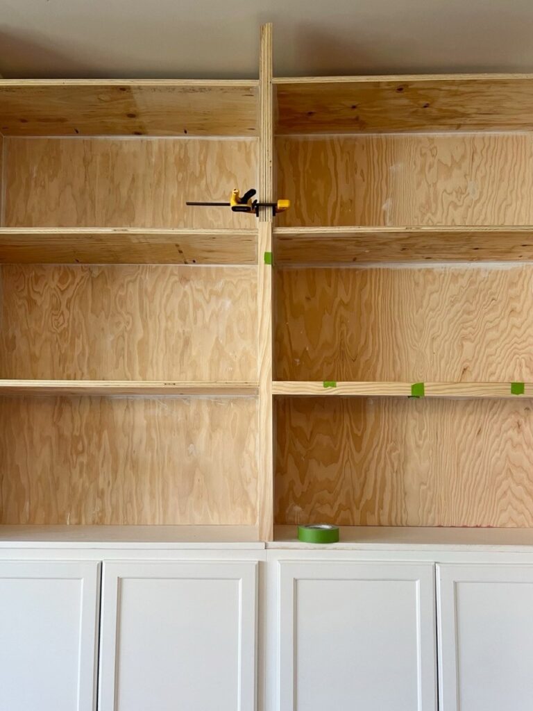 Built-in Bookshelves Face Frames