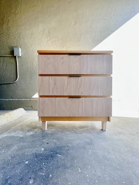 Fluted IKEA Malm Dresser Hack